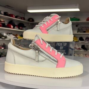 Guiseppe Zanotti Designer Sneakers white-pink Zip- Up size 36